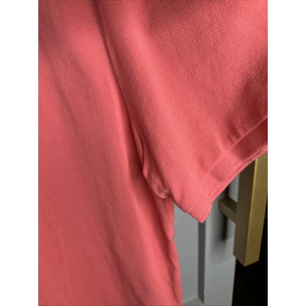 Polo Ralph Lauren Mens Custom Slim Fit Big Pony Mesh Polo Shirt,Amalfi Red,‎ XL